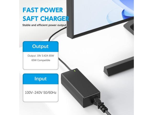 19V Power Cord for Acer Monitor, Acer LCD Monitor H236HL, SA230, G276HL, S230HL, G246HL, G206HQL, S271HL, S240HL, G236HL, S220HQL, S202HL, SB220Q,...