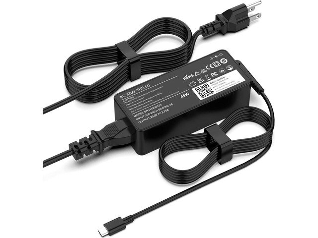 USB C 45W Laptop Charger, Universal Type C Power Adapter for HP, Lenovo, Dell, Acer, Asus, Samsung, Google Laptop Chromebook Power Supply Cord
