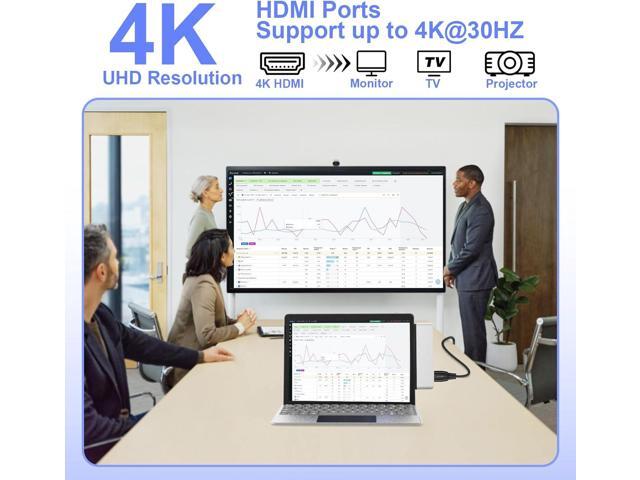 Surface Pro 12 Accessories Docking Station, USB Hub and Adapter with 4K HDMI, USB-C Thunderbolt 4 (Display+Data+100W PD), 2 USB 3.0, 3.5mm Audio,...