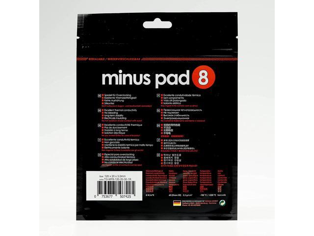 Thermopad Thermal Grizzly Minus Pad 8 - Silicone, Self-Adhesive, Thermally Conductive Thermal Pad - Conducts Heat and Cools The Heating Elements of...