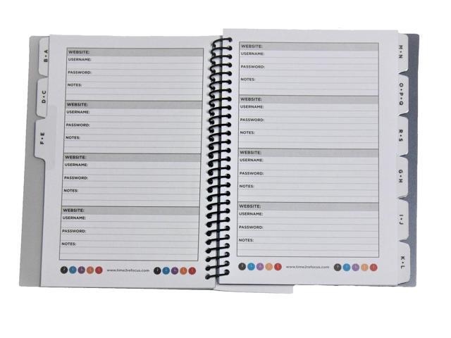 Password Book Small Black
