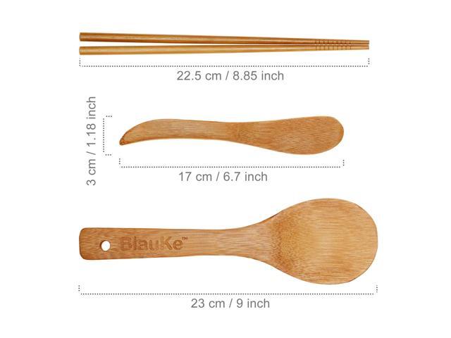 Sushi Making Kit - 2 Bamboo Sushi Rolling Mats, 5 Pairs Chopsticks, Rice Paddle, Spreader - Beginner Sushi Maker Kit with Roller Mat and...