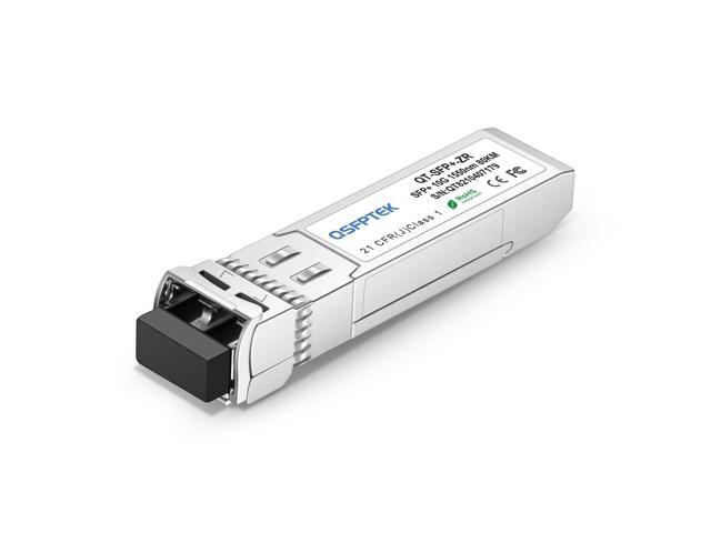 QSFPTEK 10G SFP+ Module LC Single-Mode Transceiver 10GBASE-ZR for Cisco SFP-10G-ZR, Ubiquiti, Netgear, Mikrotik, D-Link, TP-Link, Broadcom, Linksys...