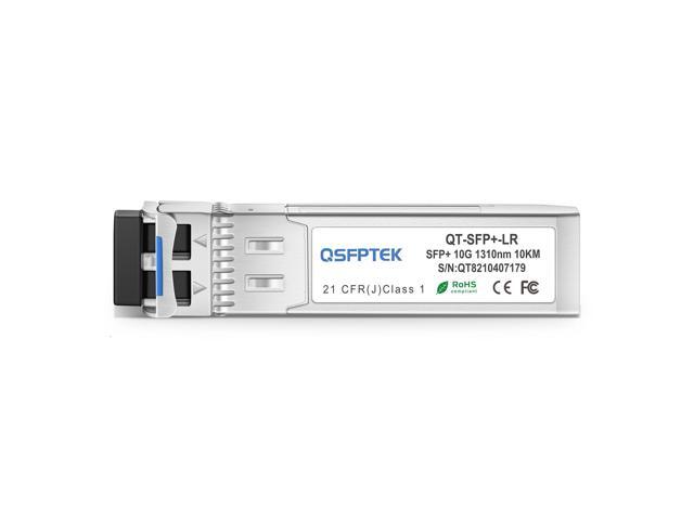 QSFPTEK 10G SFP+ Module LC Single-Mode Transceiver 10GBASE-LR for Juniper EX-SFP-10GE-LR/QFX-SFP-10GE-LR (1310nm, 10km, with DDM)