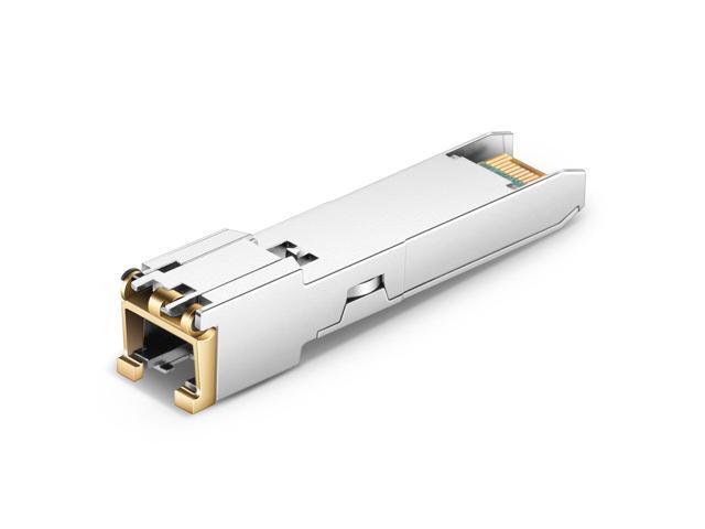 QSFPTEK SFP RJ45 Copper Module Gigabit Transceiver 1000BASE-T for Ubiquiti UF-RJ45-1G, D-Link, Supermicro, Netgear, TP-Link, Broadcom, Linksys,...