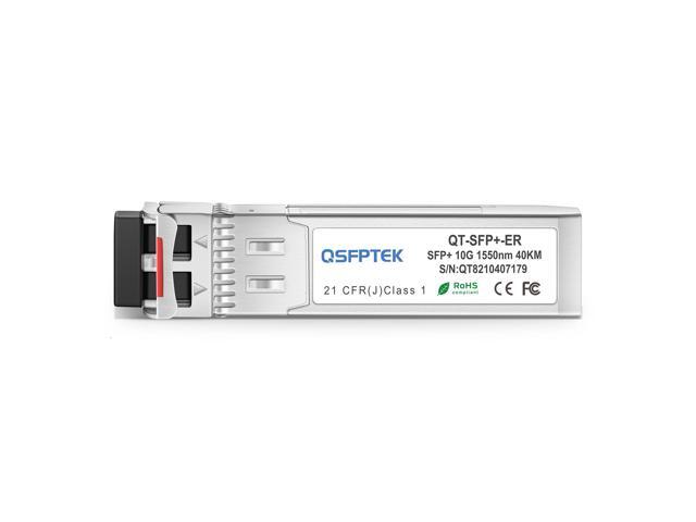 QSFPTEK 10G SFP+ Module, mini gbic LC Single-Mode Transceiver 10GBASE-ER for Cisco SFP-10G-ER, Ubiquiti, Netgear, Mikrotik, D-Link, TP-Link,...