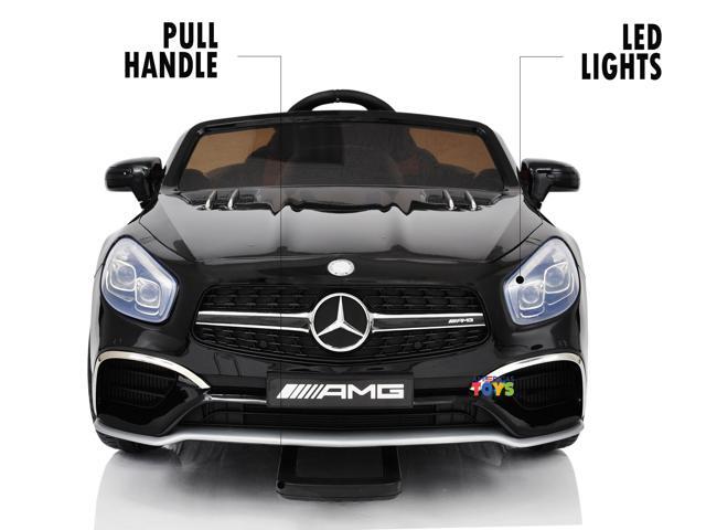 Americas Toys Ride On Toys - Electric 12V Battery Powered Car Remote Control Car - Licensed Ride On Car Open Trunk Leather Seat Music LED Wheels...