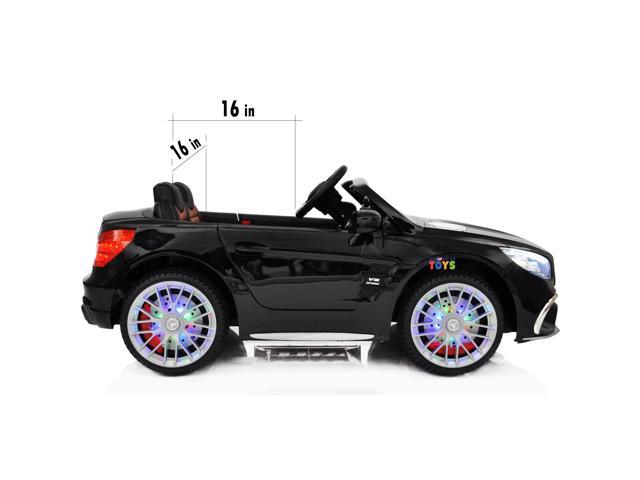 Americas Toys Ride On Toys - Electric 12V Battery Powered Car Remote Control Car - Licensed Ride On Car Open Trunk Leather Seat Music LED Wheels...