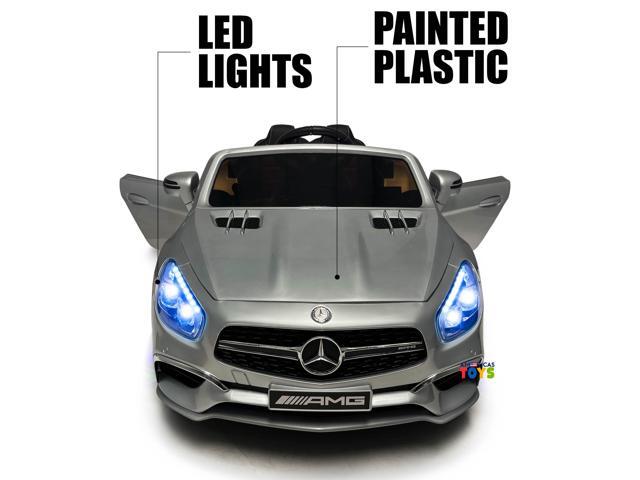 Americas Toys Ride On Toys - Electric 12V Battery Powered Car RC Car - Licensed Ride On Car Open Trunk Leather Seat Music LED Wheels MP4 Screen ...