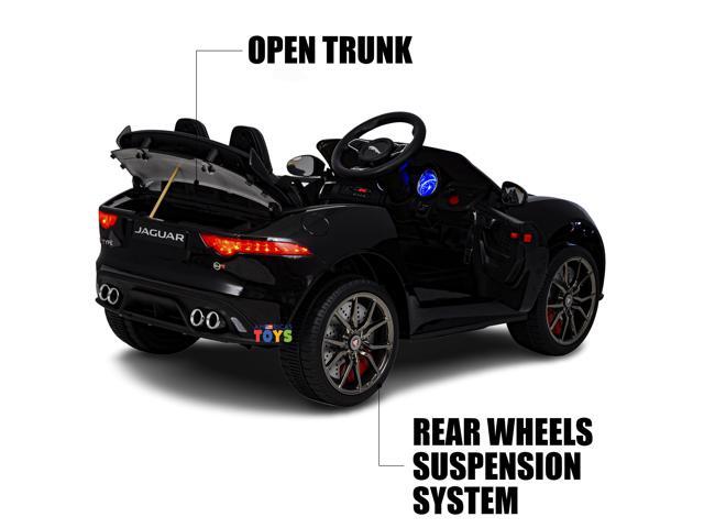 Americas Toys for Kids 12V Electric Car with Remote Control Ride On Toys with Open Doors, Plastic Wheels, Leather Seat, 5 Point Seat Belt, MP3...
