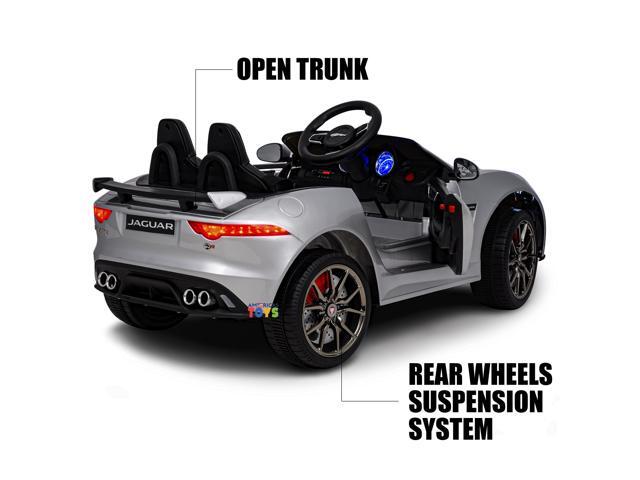 Americas Toys for Kids 12V Electric Car with Remote Control Ride On Toys with Open Doors, Plastic Wheels, Leather Seat, 5 Point Seat Belt, MP3...