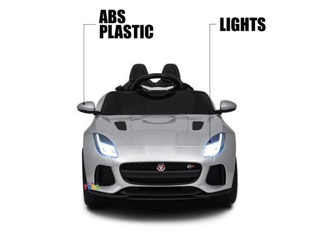 Americas Toys for Kids 12V Electric Car with Remote Control Ride On Toys with Open Doors, Plastic Wheels, Leather Seat, 5 Point Seat Belt, MP3...