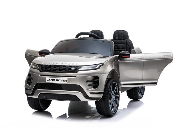 Kids Outdoor Toys 12V Electric Car with RC Ride On Cars with Open Doors, Leather Seat, Suspension Wheels, MP4 Screen, Silver, Americas Toys...