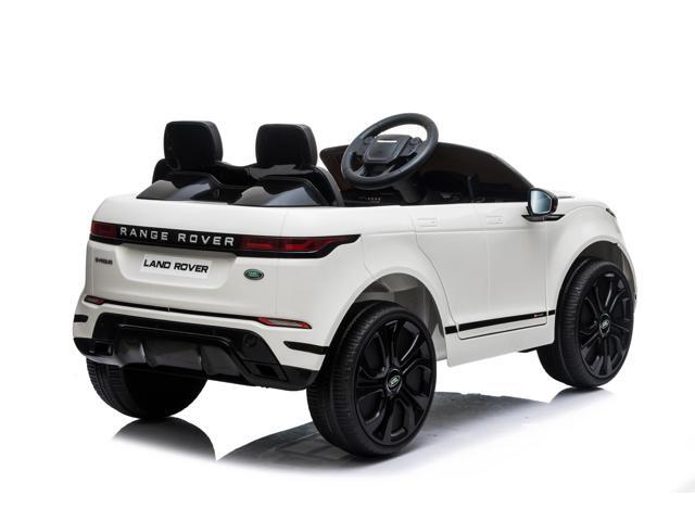 Kids Outdoor Toys 12V Electric Car with RC Ride On Cars with Open Doors, Leather Seat, Suspension Wheels, MP4 Screen, White, Americas Toys...