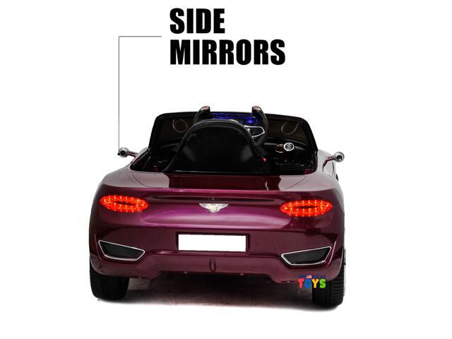 Kids Ride On Toys 12V Electric Car with Remote Control Americas Toys Ride On Car w/ Luxury Interior, Plastic Wheels, Butterfly Doors, Music, LED...