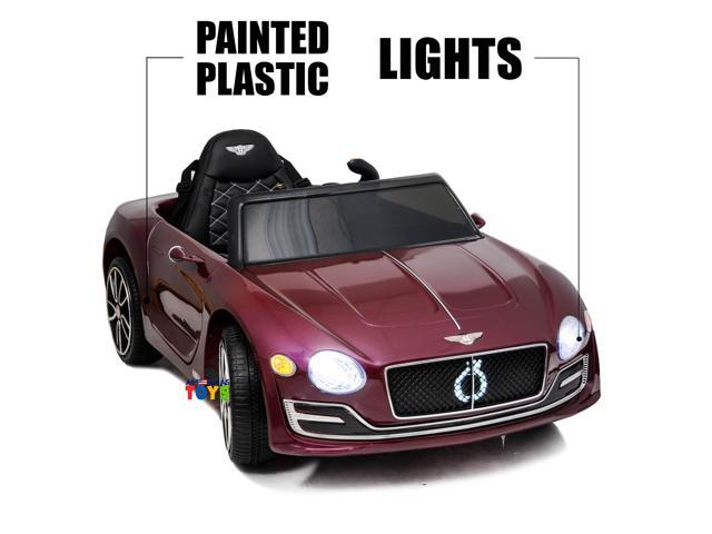 Kids Ride On Toys 12V Electric Car with Remote Control Americas Toys Ride On Car w/ Luxury Interior, Plastic Wheels, Butterfly Doors, Music, LED...