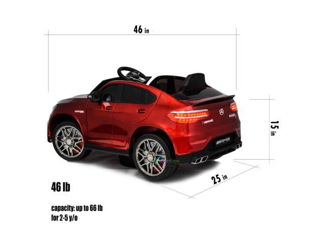 Ride On Toys - Electric 12V Battery Powered RC Car - Kids Ride On Car with Sound Buttons, Open Doors, Leather Seat, MP3 for Music, Education, Horn,...