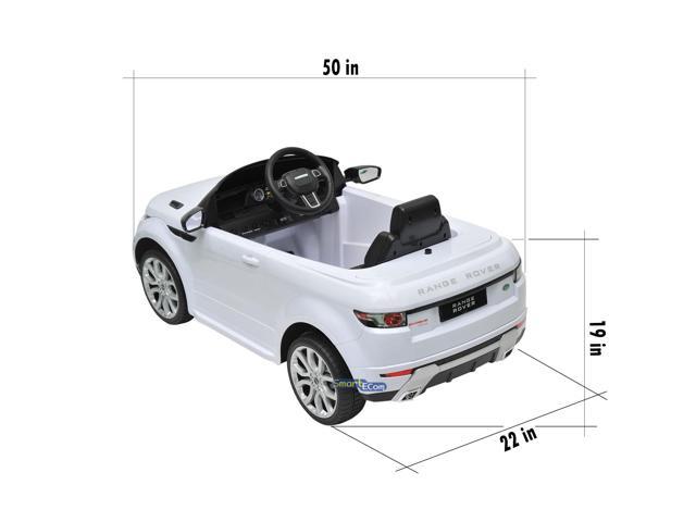 Americas Toys Ride On Car with RC - Electric 12V Battery Powered Car for Kid w/ Plastic Wheels, Seat Belt, Headlights, MP3 Music, Horn, White...