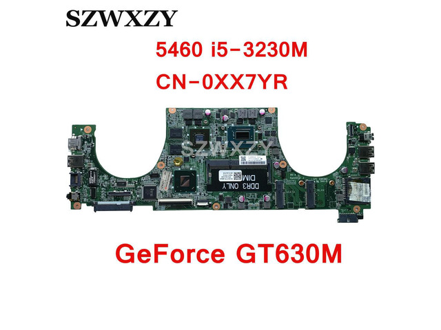 For Vostro 5460 14 inch Laptop Motherboard CN-0XX7YR 0XX7YR XX7YR DA0JW8MB6F0 i5-3230M GeForce GT630M GPU