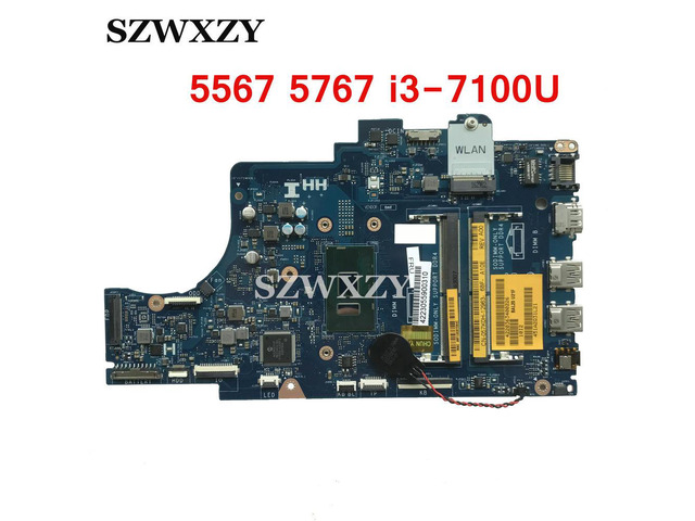 CN-057K0H 057K0H 57K0H For Inspiron 15 5567 5767 Laptop Motherboard With SR2ZW i3-7100U BAL20 LA-D802P DDR4