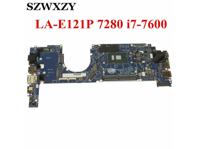 For Latitude 7280 Laptop Motherboard i7-7600 CPU CAZ10 LA-E121P DDR4 R5YF6 0R5YF6 CN-0R5YF6