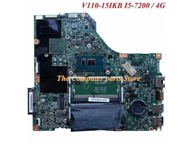 For V110-15IKB Laptop Motherboard LV115KB MB 15277-2N FRU 5B20P11167 With I5-7200U CPU 4GB RAM
