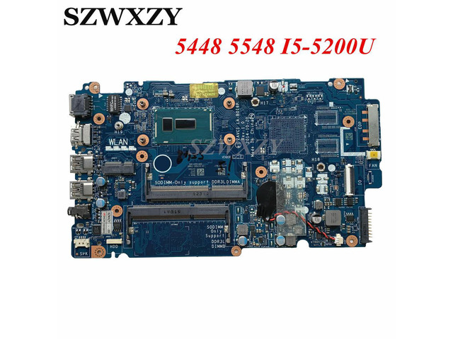 For inspiron 5448 5548 5443 Laptop Motherboard i5-5200U CPU ZAVC1 LA-B016P CN-0V25MC 0V25MC V25MC
