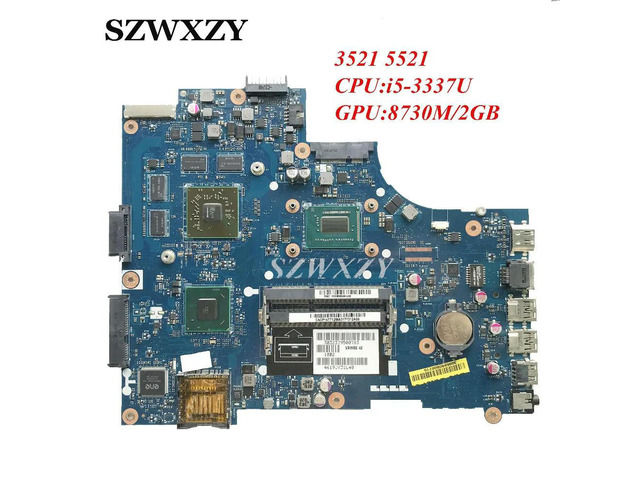 For 3521 5521 Laptop Motherboard VAW01 LA-9101P REV:1.0 i5-3337U CPU HD8730M/2GB CN-0P14T7 0P14T7 P14T7