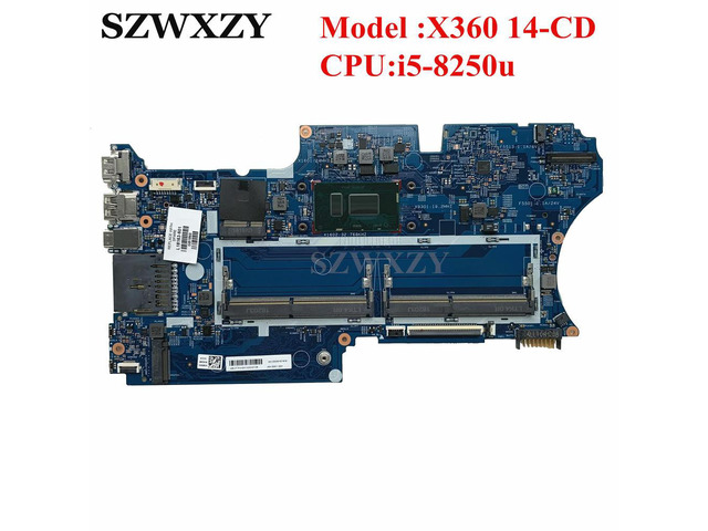 For X360 14-CD 14M-CD Laptop Motherboard SR3LA i5-8250u CPU 17879-1B 448.0E809.001B L18163-601 L18163-001