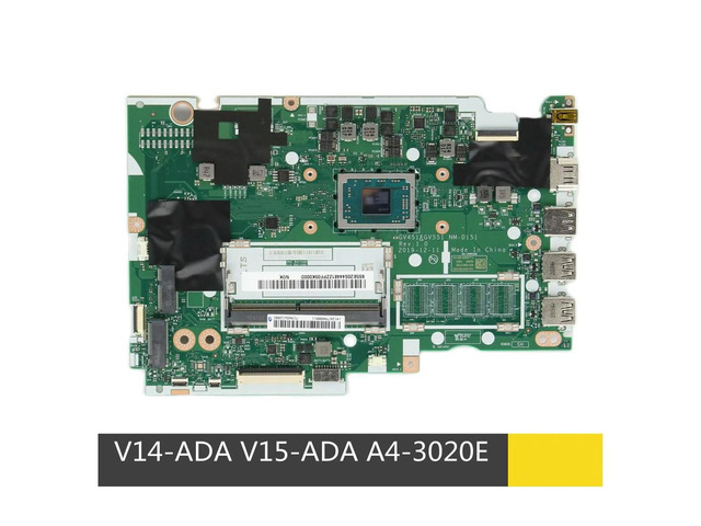 For V14-ADA V15-ADA Laptop Motherboard NM-D151 5B20S44481 A4-3020E CPU