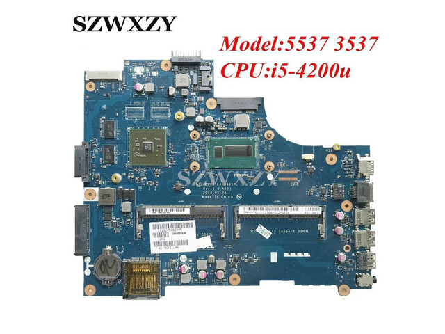 For 3537 5537 Laptop Motherboard CN-04TGXY 04TGXY 4TGXY LA-9981P DDR3L With SR170 i5-4200U Processor