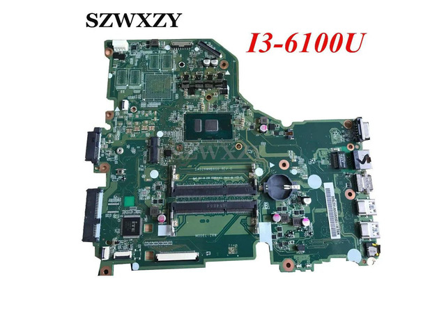 For Aspire E5-574G Laptop Motherboard DA0ZRWMB6G0 NBG3611002 NB. G3611.002 with i3-6100U Processor