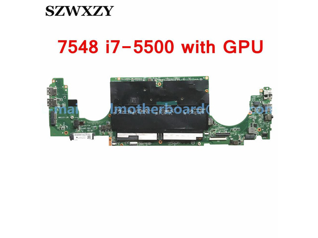 For Inspiron 7548 Laptop Motherboard With SR23W I7-5500U CN-0N9YM9 N9YM9 DA0AM6MB8F1 DDR3L With R7 M265 GPU