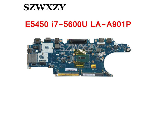 For E5450 Laptop Motherboard CN-0X4WN9 0X4WN9 X4WN9 ZAM70 LA-A901P With SR23V i7-5600U CPU