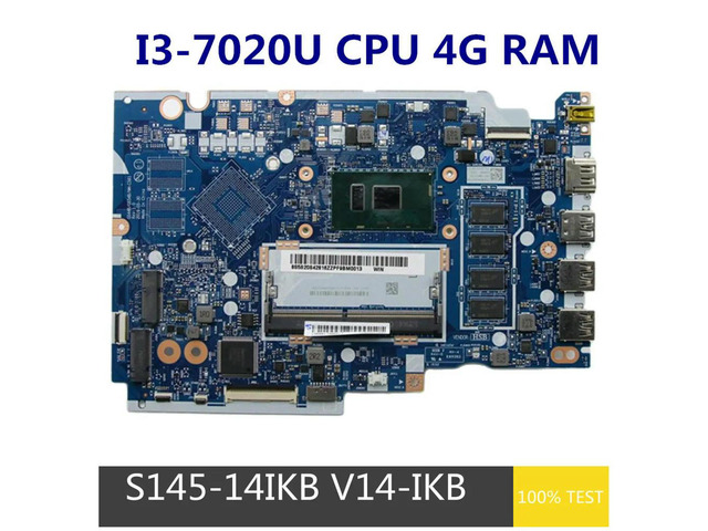 For S145-14IKB V14-IKB Laptop Motherboard I3-7020U CPU 4G RAM G544B/G554B NM-C561 5B20S42816