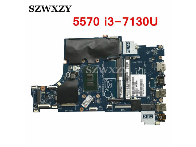 For Inspiron 15 5570 Laptop Motherboard CAL60 LA-F114P i3-7130U CPU 065W50 65W50