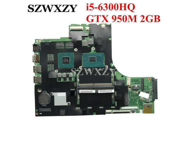 SR2FP i5-6300HQ CPU For 700-15ISK Laptop Motherboard 5B20K91445 GTX 950M 2GB GPU