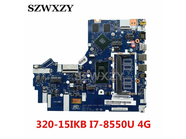 5B20P99190 NM-B452 For 320-15IKB 320-17IKB Laptop Motherboard With I7-8550U CPU MX150 4GB GPU