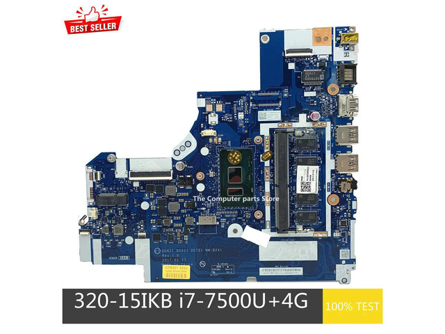 For 320-15IKB 320-17IKB Laptop Motherboard i7-7500U CPU 4G RAM 5B20N86271 5B20N86623 NM-B241