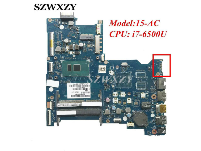 828185-001 828307-001 For 15-AC Laptop Motherboard ASL50 LA-C921P SR2EZ i7-6500U Processor