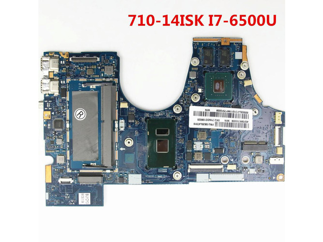 For Yoga 710-14ISK Laptop Motherboard With SR2EZ I7-6500U CPU DDR4 5B20L47310 LA-D471P