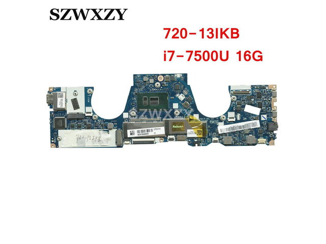 For Yoga 720-13IKB Laptop Motherboard FRU 5B20N67877 CIZY3 LA-E551P i7-7500U CPU 16GB RAM