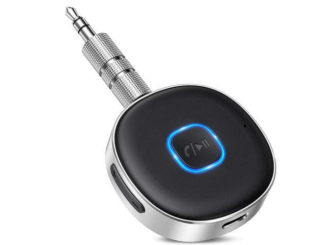 Bluetooth Receiver 5.0, Mini AUX Bluetooth Car Adapter For Music Streaming 12H Playtime Car Bluetooth Aux Adapter