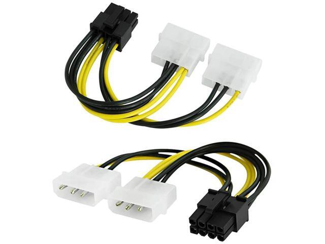 20Pcs 8Pin To Dual 4Pin Video Card Power Cord 180W Y Shape 8 Pin PCI Express To Dual 4 Pin Molex Graphics Power Cable