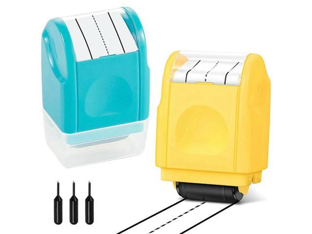 Handwriting Lines Stamp Roller - 2PCS Practice Roller Stamp Roller Stamp Self Inking Line Rolling Stamps