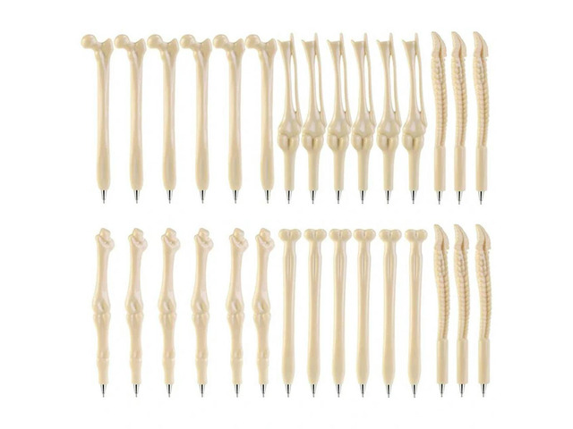30 Pcs Bone Shape Ballpoint Pens Cute Ball Pen Writing Supplies Wholesale Creative Gift School Stationery