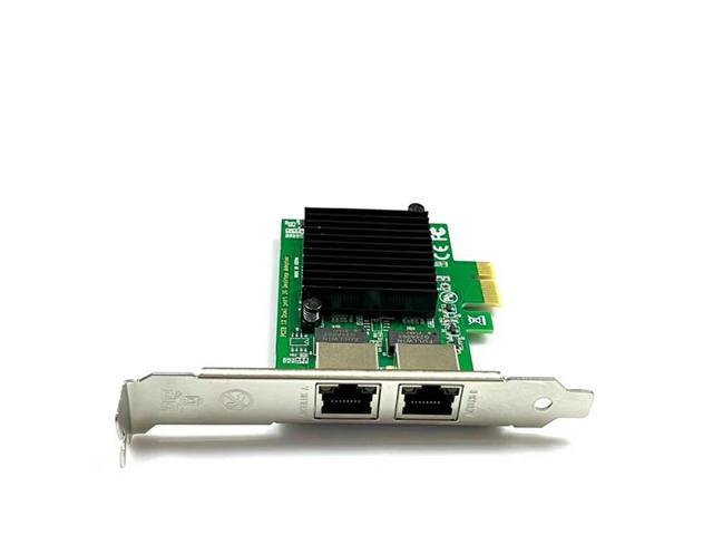 Photos - Mini Oven Short Iron Piece Dual Port RJ-45 1000Mbps PCI-Express X 4 Gigabit Ethernet