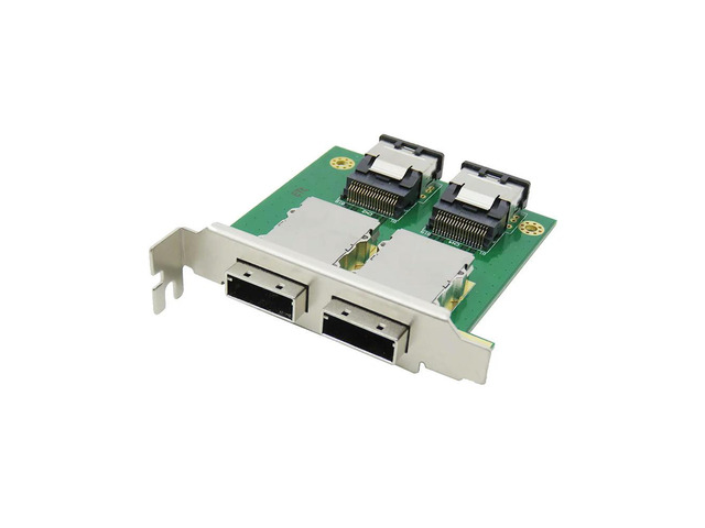 Dual Ports Mini SAS Internal SFF-8087 to External HD SFF-8088 Sas26P PCI SAS Adapter Card
