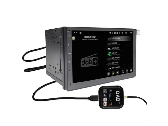 DAB + USB Android Car Radio Tuner Window Antenna Navigation APP Control Kit Universal DAB USB Dongle Digital