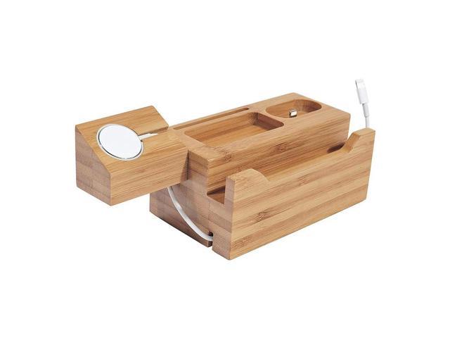 Photos - Mini Oven Wooden Charging Dock Station Multi-Function for Mobile Phone Holder Stand